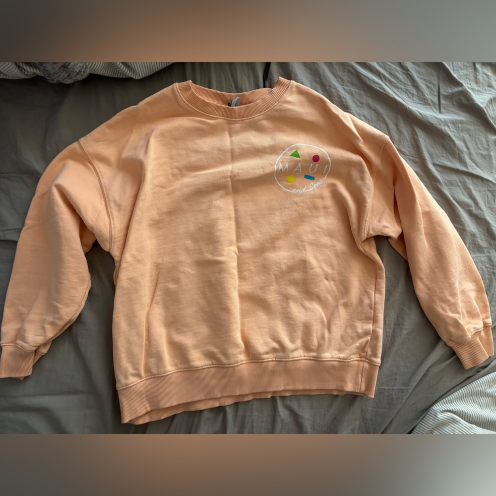 Zara Kids Peach Graphic Sweatshirt